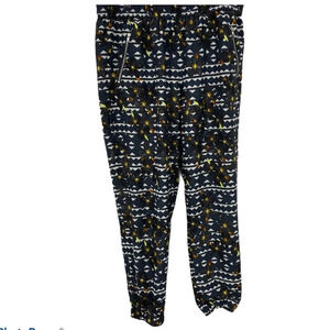 J Crew high waist geometric floral pant jogger 10